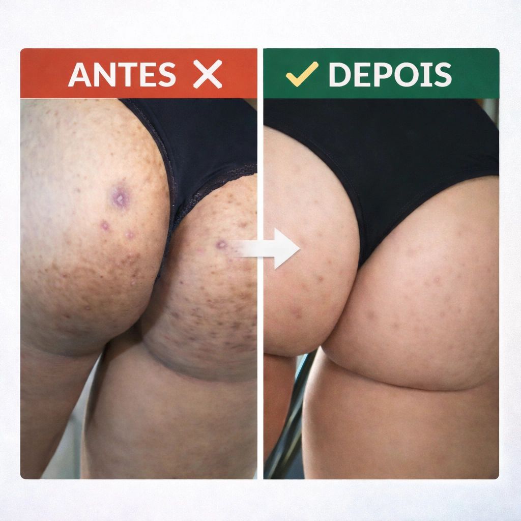 Resultado real - virilha clareada